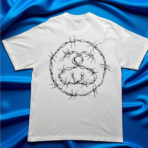 🌟Stussy White Short Sleeve Tee 🌟with Graphic Design - Picture 1 of 5